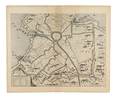 Lot 197 - Topography - "La Siege De Hulst Per Son Altese la Prince d'Orangie".