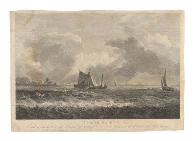 Lot 57 - Maritime – P.C. Canot (1710–1777) – “A Fresh Gale”