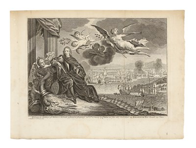 Lot 59 - Maritime - Simon Fokke (1712–1784) - Raid on the Medway