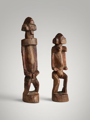 Lot 38 - Pair of Dogon Seno Plains dolls.