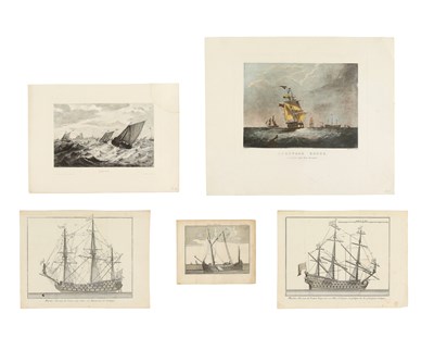 Lot 64 - Ships - Lot with 5 different Shipping Prints