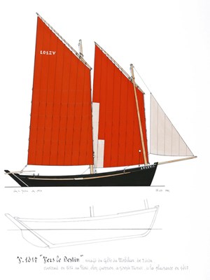 Lot 15 - Henry KERISIT (Faou, 1940) – “Vers le Destin” (J.1017).