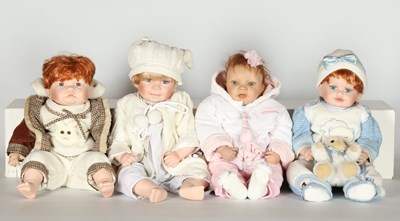 Lot 503 - Lot van 4 kinderpoppen, w.o. NJSF en A.D.G.