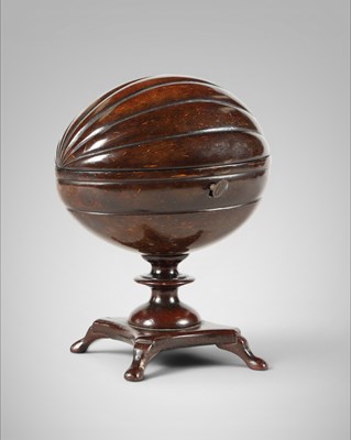 Lot 34 - 19th Century Coconut Tea Caddy