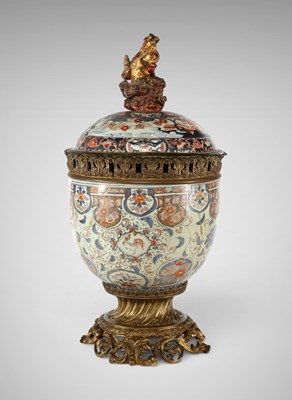 Lot 536 - A Massive Japanese Ormolu Imari Censer
