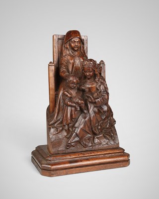 Lot 706 - Statue of Saint Anne Selbdritt with Mary and Christ