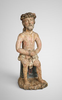 Lot 680 - 15th-16th century sculpture of Christ on the Cold Stone