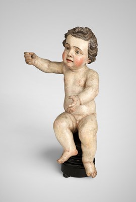 Lot 689 - 18th century sculpture of the Christ Child