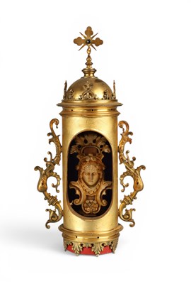 Lot 738 - 17th century gilded monstance
