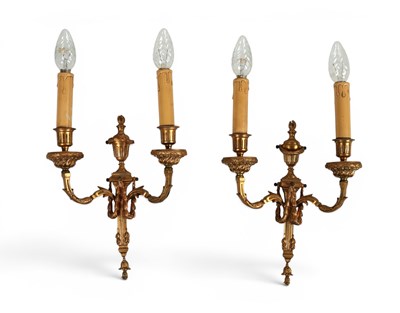 Lot 716 - Pair of Louis XVI style wall sconces