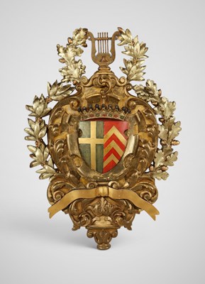 Lot 711 - 18th century coat of arms