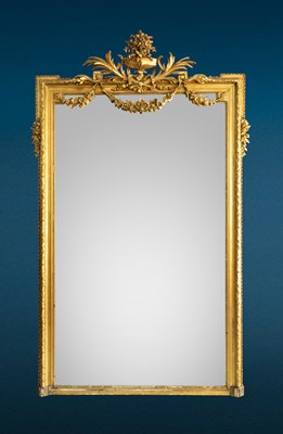 Lot 714 - Large French 19th century mirror