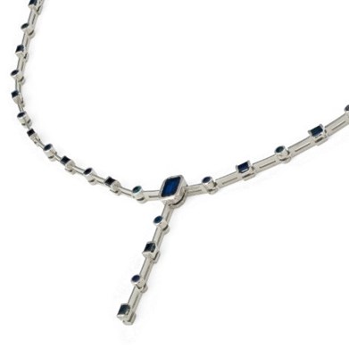 Lot 182 - Gold Necklace with Sapphire