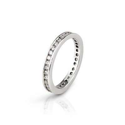 Lot 152 - 18K White Gold Diamond Eternity Ring