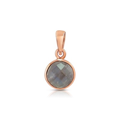 Lot 615 - 14K Gold, White Labradorite Pendant
