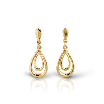 Lot 659 - Pair of Gold Ear Pendants