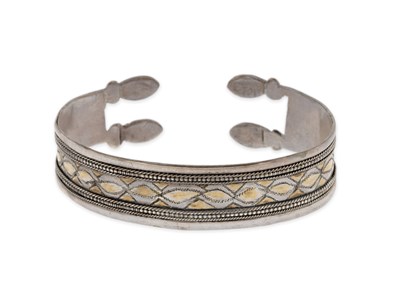 Lot 166 - A Fire-Gilded Silver ‘Bilezik’ Bracelet