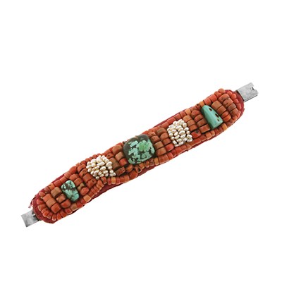 Lot 240 - Tibetan Coral Bracelet