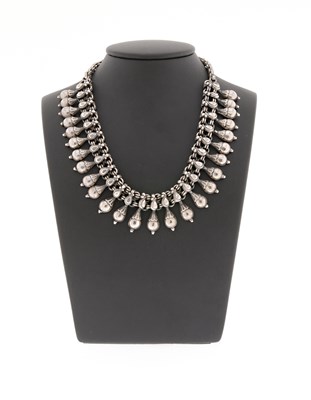 Lot 209 - Heavy Indian Silver Choker