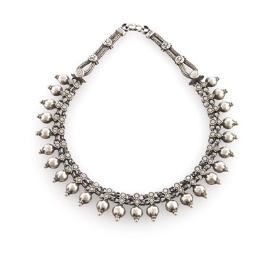Lot 210 - Heavy Indian Silver Choker