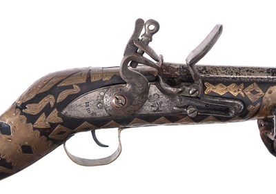 Lot 40 - An Afghan Jezail flintlock Rifle, ca. 1850