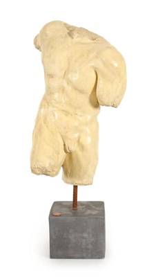 Lot 13 - Stenen sculptuur "Mannentorso"