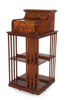 Lot 23 - Wortelnotenhouten boekenmolen