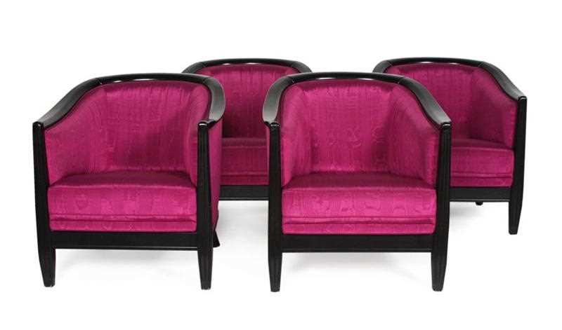 Lot 42 - De vier 'Pim Fortuyn' fauteuiltjes