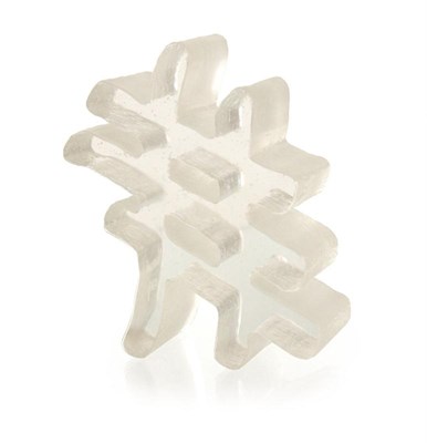 Lot 47 - Transparant glazen object