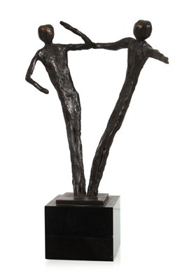 Lot 73 - Bronzen groep 'Vriendschap'