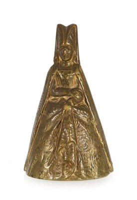 Lot 82 - Bronzen tafelbel