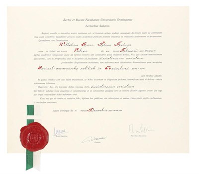 Lot 87 - Bulla Promotionis PIM FORTUYN'