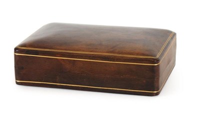 Lot 92 - Rechthoekige leren sigarendoos