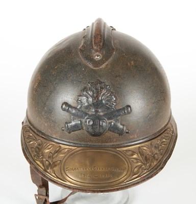 Lot 100 - WW1 French Army Adrian ‘Artillery’ Steel Helmet