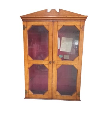 Lot 140 - Cherry Wood Security Gun Cabinet