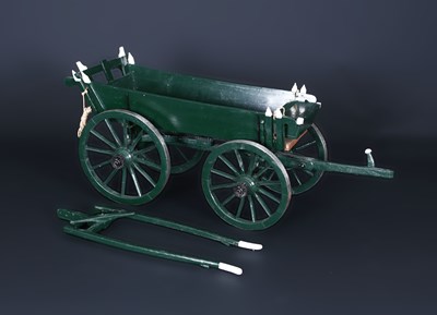 Lot 160 - Wooden Miniature Frisian Hay Waggon