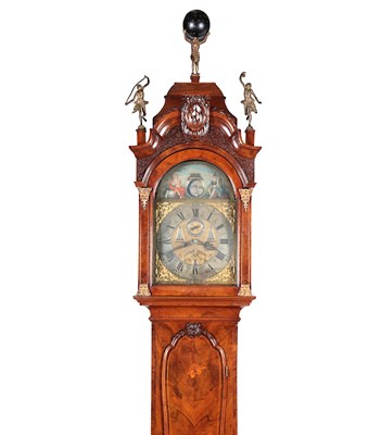 Lot 165 - 18th Century Striking Dutch Burl Walnut Longcase Clock
