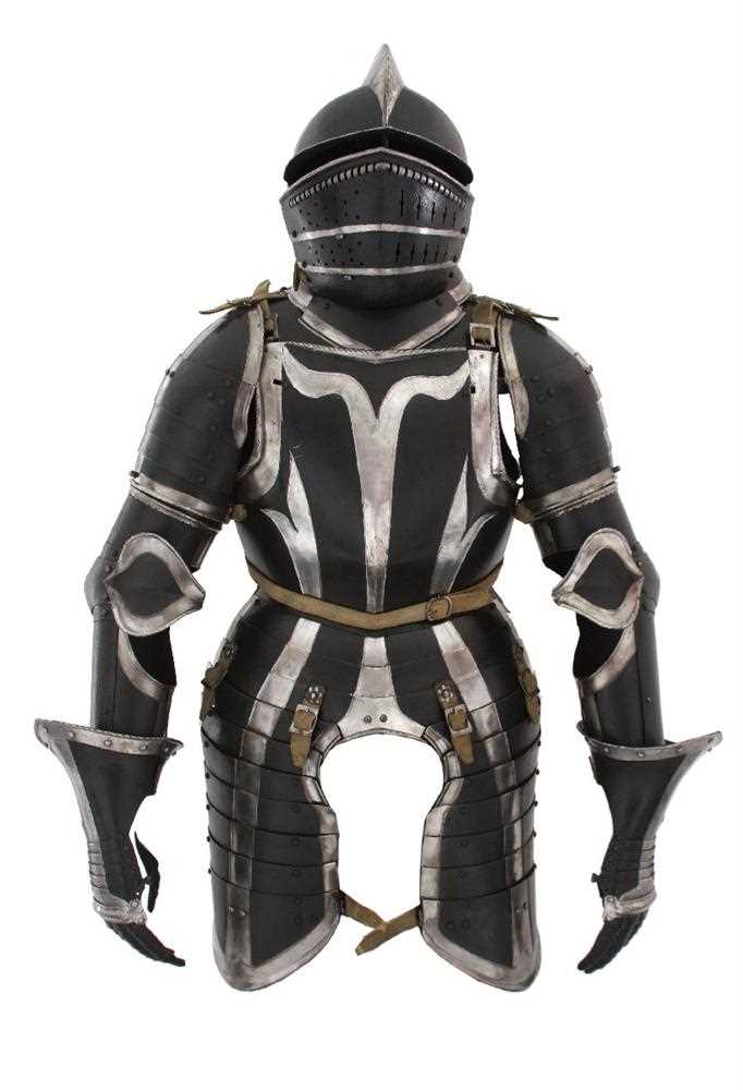 Lot 91 - A Black and White Three-Quarter Armour, Nuremberg, circa 1540/50