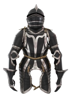 Lot 91 - A Black and White Three-Quarter Armour, Nuremberg, circa 1540/50