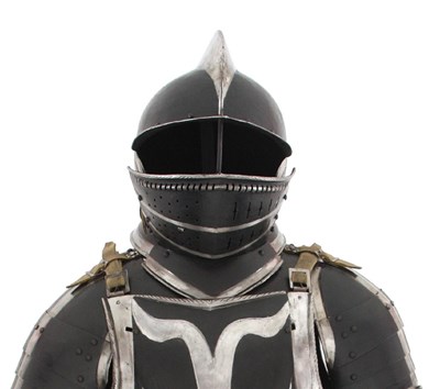 Lot 91 - A Black and White Three-Quarter Armour, Nuremberg, circa 1540/50