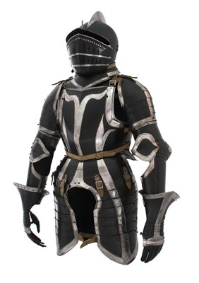 Lot 91 - A Black and White Three-Quarter Armour, Nuremberg, circa 1540/50