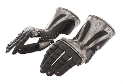 Lot 100 - A Pair of German Fingered Gaunlets, Nuremberg, circa 1560