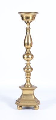 Lot 178 - A Tall Bronze Candlestick