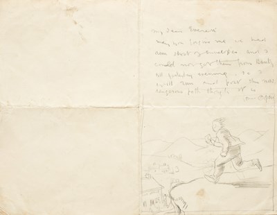 Lot 187 - Illustrated Letter by Sir William Orpen (KBE, RA, RHA)