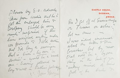 Lot 199 - Handwritten Letter by Sir William Orpen (Attributed)