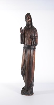 Lot 502 - Houten Sculpture van Jesus Christus