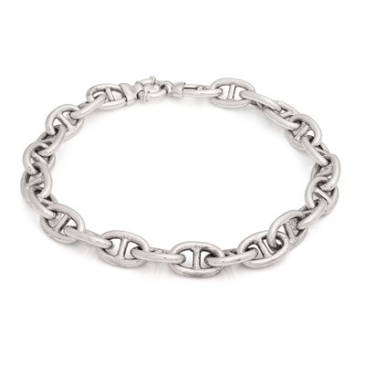 Lot 677 - Necklace and Bracelet with Large Silver Links