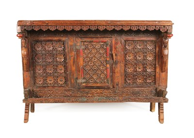 Lot 46 - Indian Hard Wood Bridal Chest