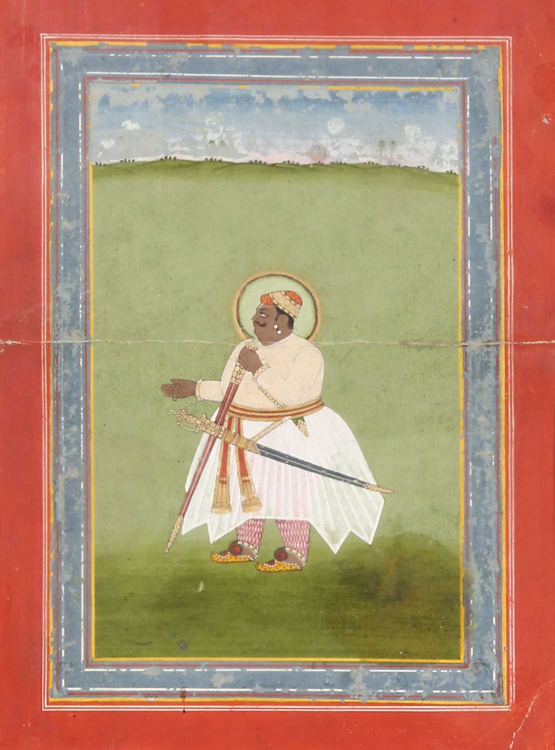 Lot 68 - Indian Painting of Raja Udai Singh Rathore (1583-1595)