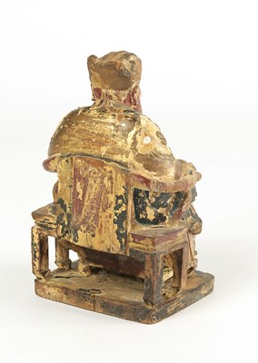 Lot 39 - Chinese Gilt Wood Figure Of Cai Shen